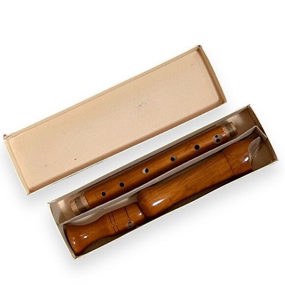 Handmade Germany Johannes-Adler Magnamusic Wood Recorder A:440 Original Box - Picture 4 of 16